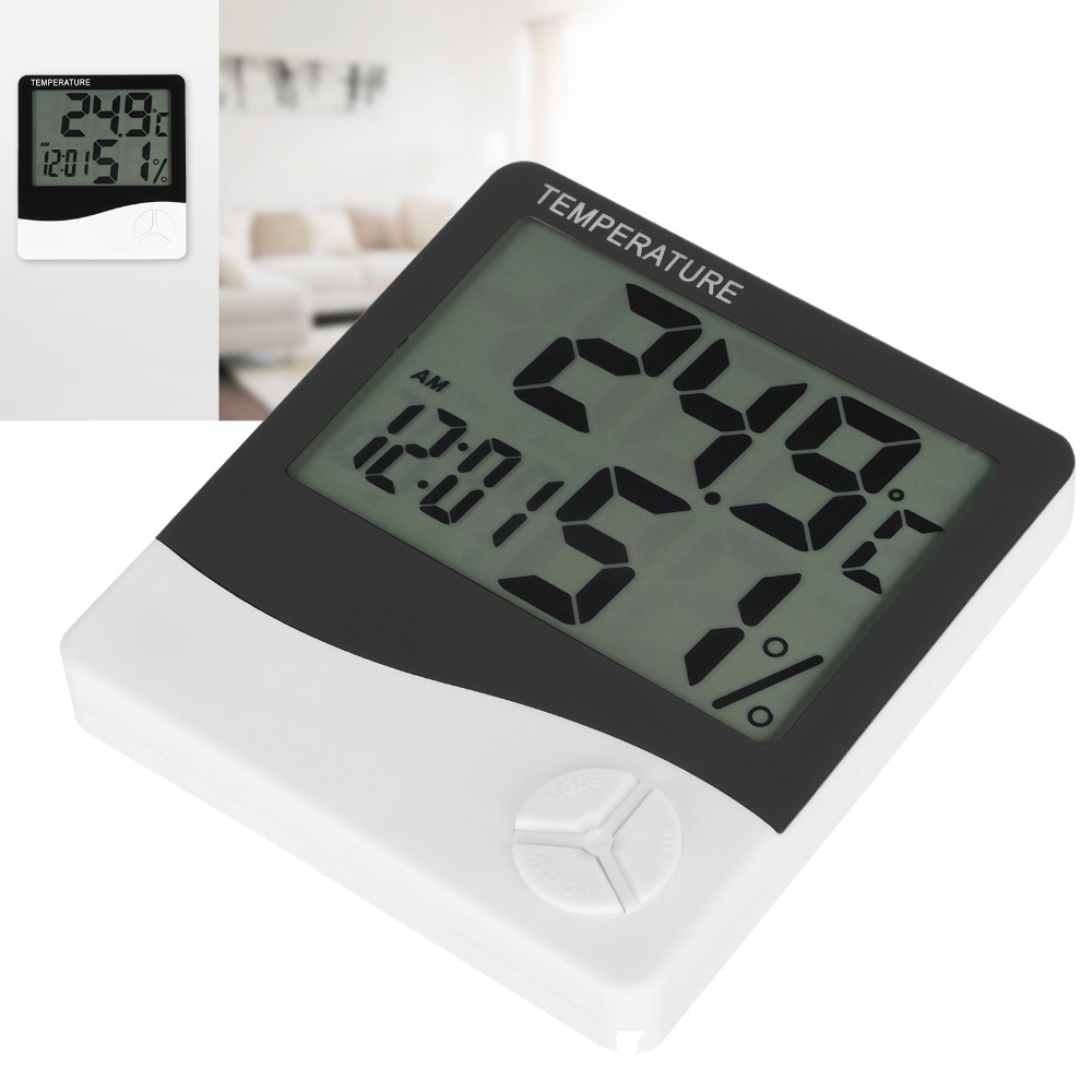 Large Display Screen Indoor Th - Thermometer Digital ulasan dan harga