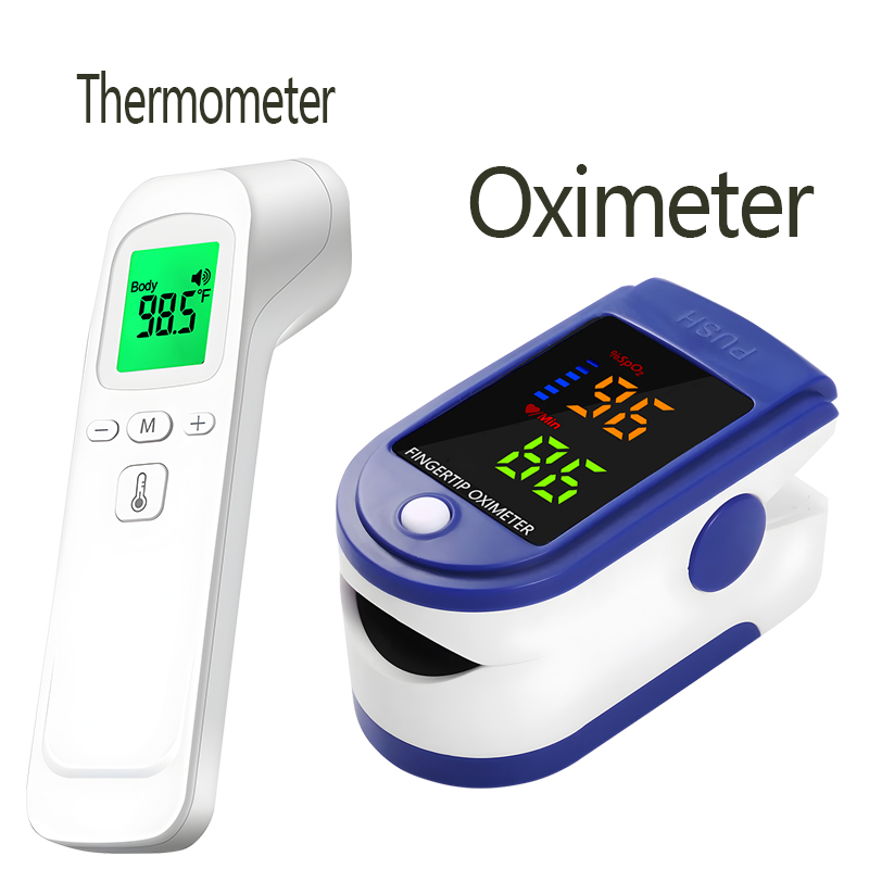 Non-Contact Temperature IR The - Pulse Oximeter ulasan dan harga