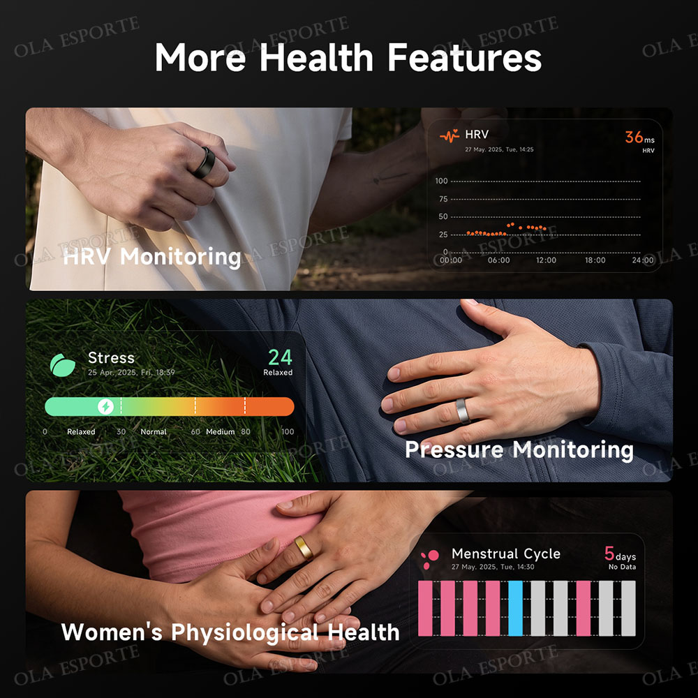 Smart Ring Men Women With Char - Blood Pressure Monitor ulasan dan harga