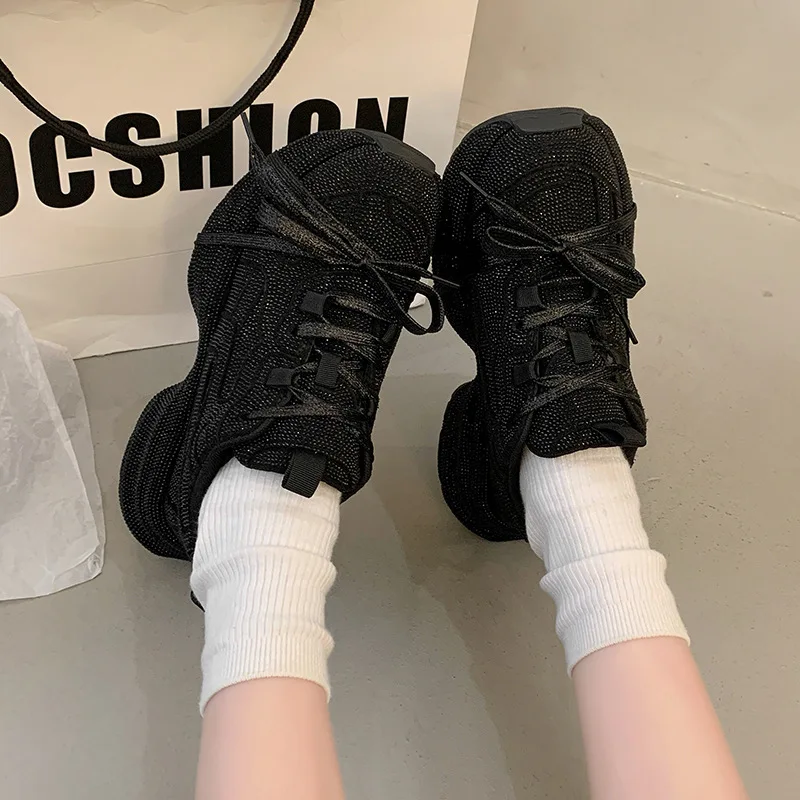 2025 Women's Dad Shoes Sparkli - Bandage ulasan dan harga