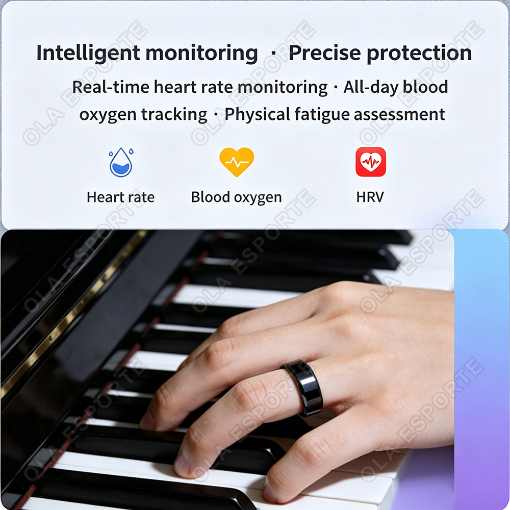 Ceramic Smart Ring Heart Rate  - Blood Pressure Monitor ulasan dan harga