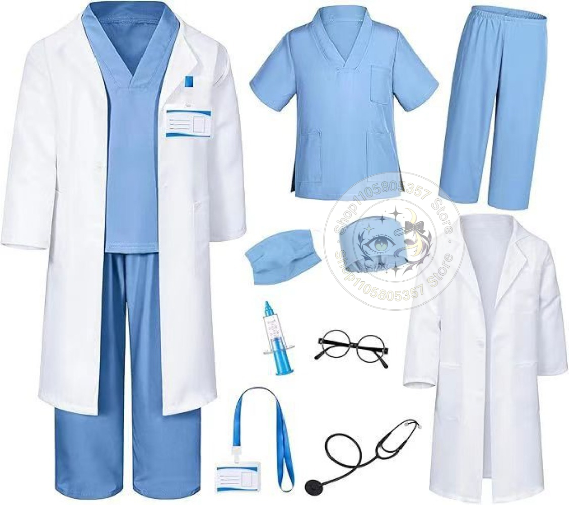 Doctor Role Play Costume White - Stethoscope ulasan dan harga