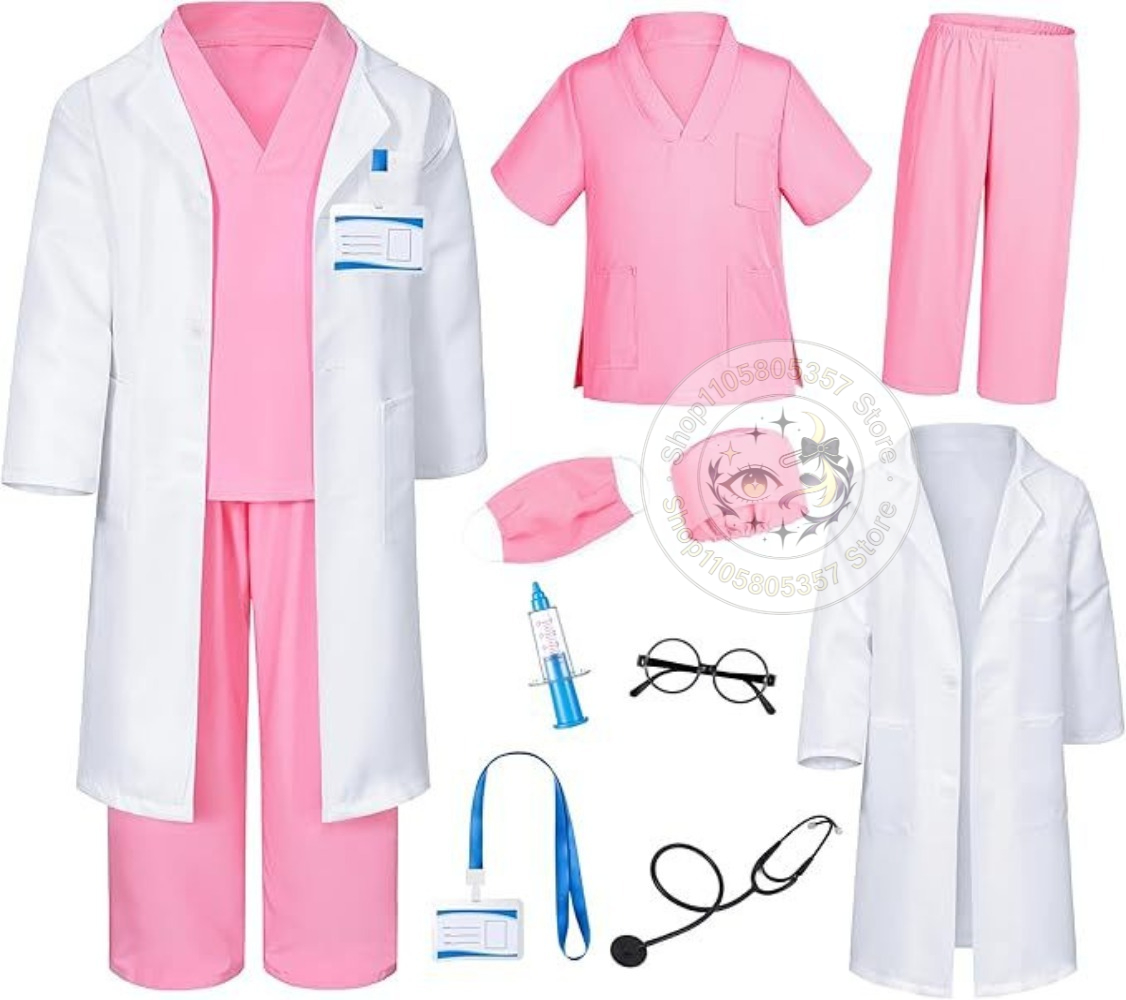 Doctor Role Play Costume White - Stethoscope ulasan dan harga