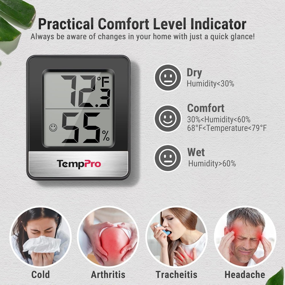 Digital Hygrometer Indoor Ther - Thermometer Digital ulasan dan harga