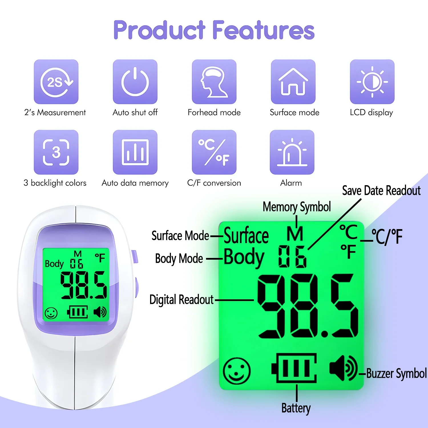 Medical IR Fever Thermometer L - Pulse Oximeter ulasan dan harga